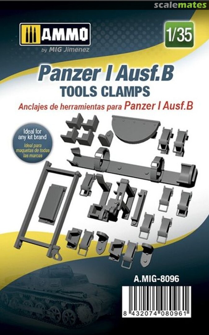 Boxart Panzer I Ausf.B Tools Clamps A.MIG-8096 Ammo by Mig Jimenez Boxart Panzer I Ausf.B Tools Clamps A.MIG-8096 Ammo by Mig Jimenez