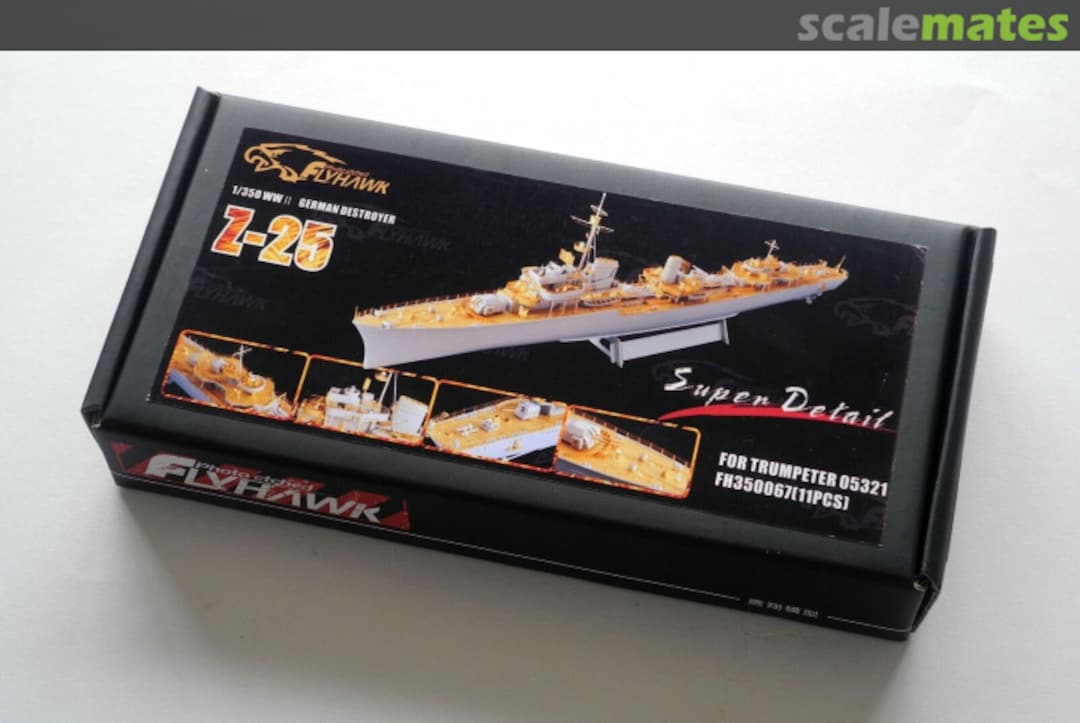 Boxart WWII German Destroyer Z-25 Super Detail Set FH350067 FlyHawk Model Boxart WWII German Destroyer Z-25 Super Detail Set FH350067 FlyHawk Model