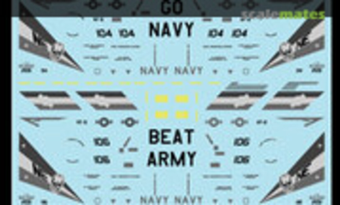 1:144 Grumman F-14D Tomcat VF-2 Bounty Hunters `Go Navy Beat Army` (MYK Design A-150) A-150