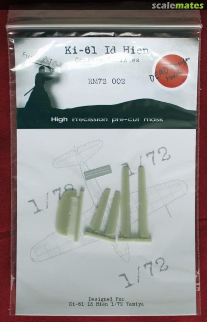 Boxart Ki-61 Id Hien - Control Surfaces RM72002 DEAD Design Models