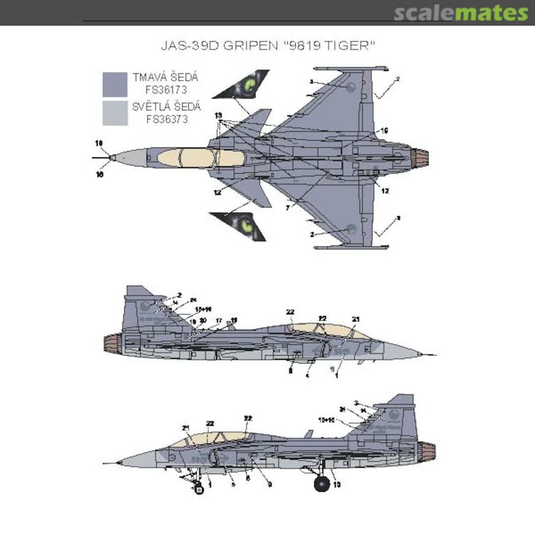 Boxart JAS-39D Gripen MCZA4809 Model-CZ Boxart JAS-39D Gripen MCZA4809 Model-CZ