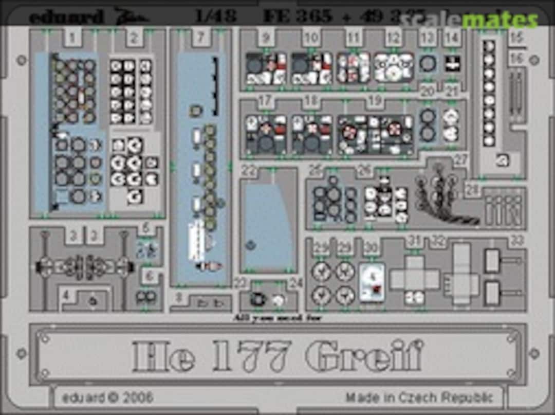 Boxart He 177 Greif interior FE365 Eduard Boxart He 177 Greif interior FE365 Eduard