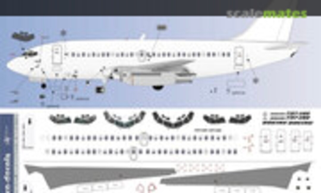 1:200 Boeing 737-200 detail (Nazca decals det001a) det001a