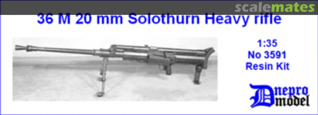Boxart 36 M 20 mm Solothurn Heavy rifle 3591 Dnepro Model