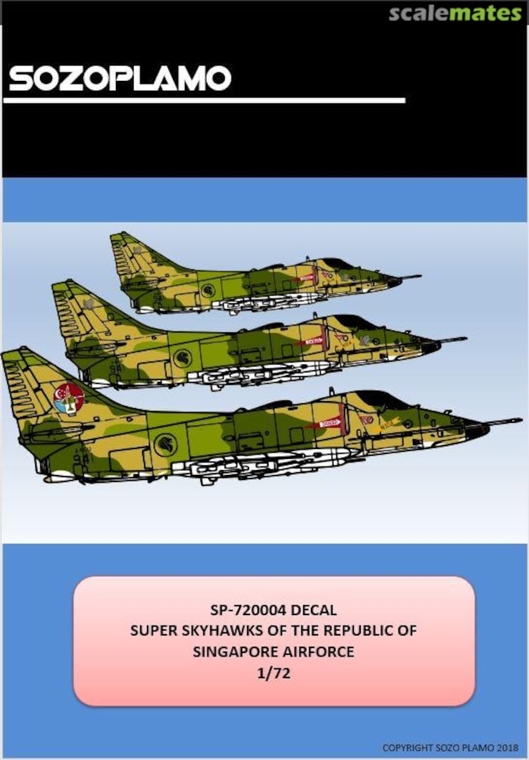 Boxart Republic of Singapore Airforce A-4SU Super Skyhawks SP-720004 SozoPlamo Studios Boxart Republic of Singapore Airforce A-4SU Super Skyhawks SP-720004 SozoPlamo Studios