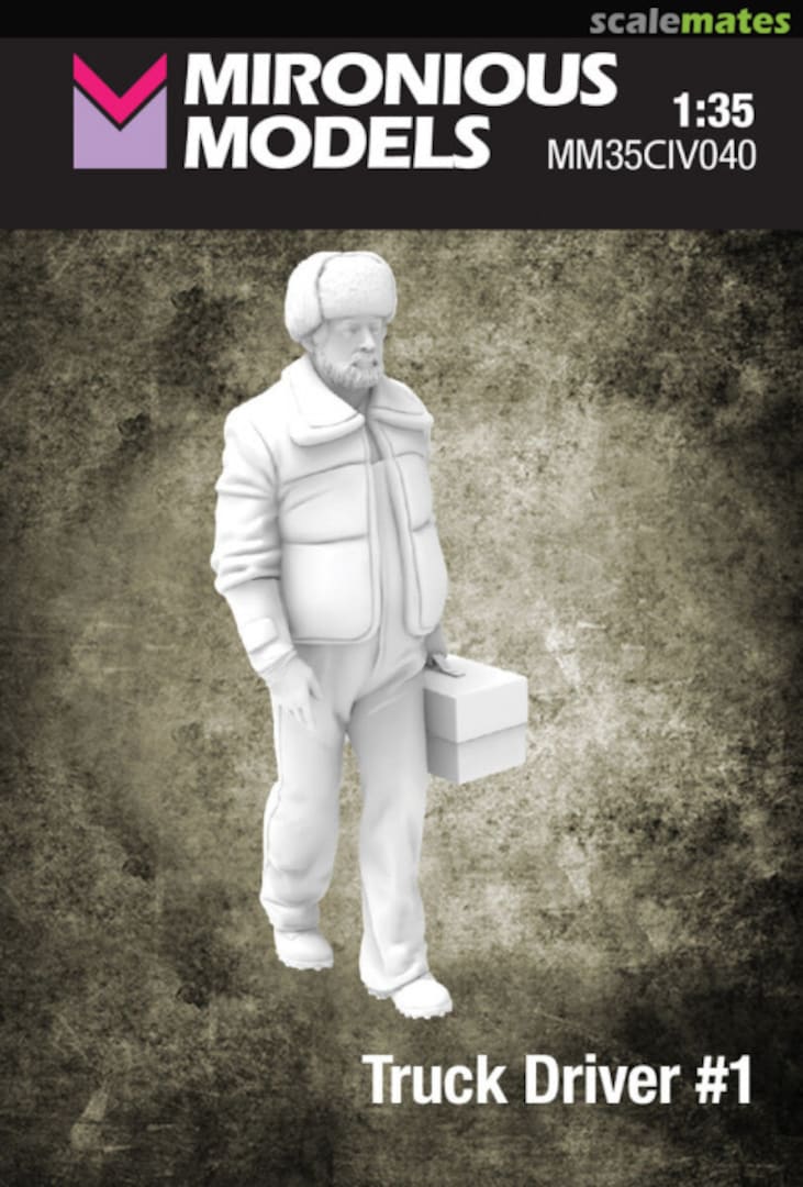 Boxart Truck Driver No.1 (1 Figure / 3D-Printed) MM35CIV040 Mironious Models Boxart Truck Driver No.1 (1 Figure / 3D-Printed) MM35CIV040 Mironious Models