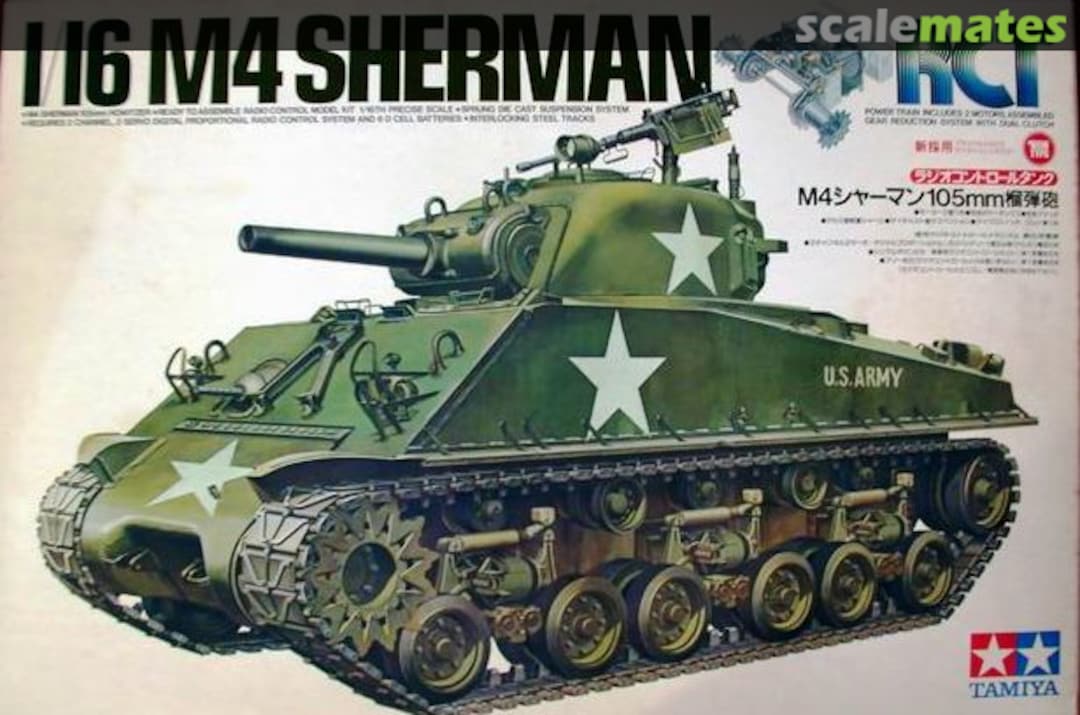 Boxart M4 Sherman 105mm Howitzer RT1601 Tamiya Boxart M4 Sherman 105mm Howitzer RT1601 Tamiya