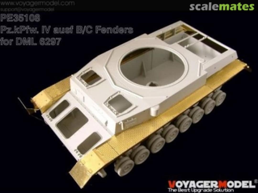 Boxart Pz.Kpfw. IV Ausf. B/C Fenders PE35108 Voyager Model Boxart Pz.Kpfw. IV Ausf. B/C Fenders PE35108 Voyager Model