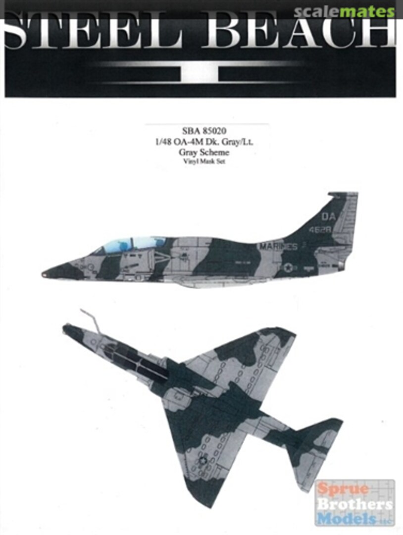 Boxart Paint Masks - OA-4M Skyhawk Dark Gray/Light Gray Scheme 85020 Steel Beach Boxart Paint Masks - OA-4M Skyhawk Dark Gray/Light Gray Scheme 85020 Steel Beach