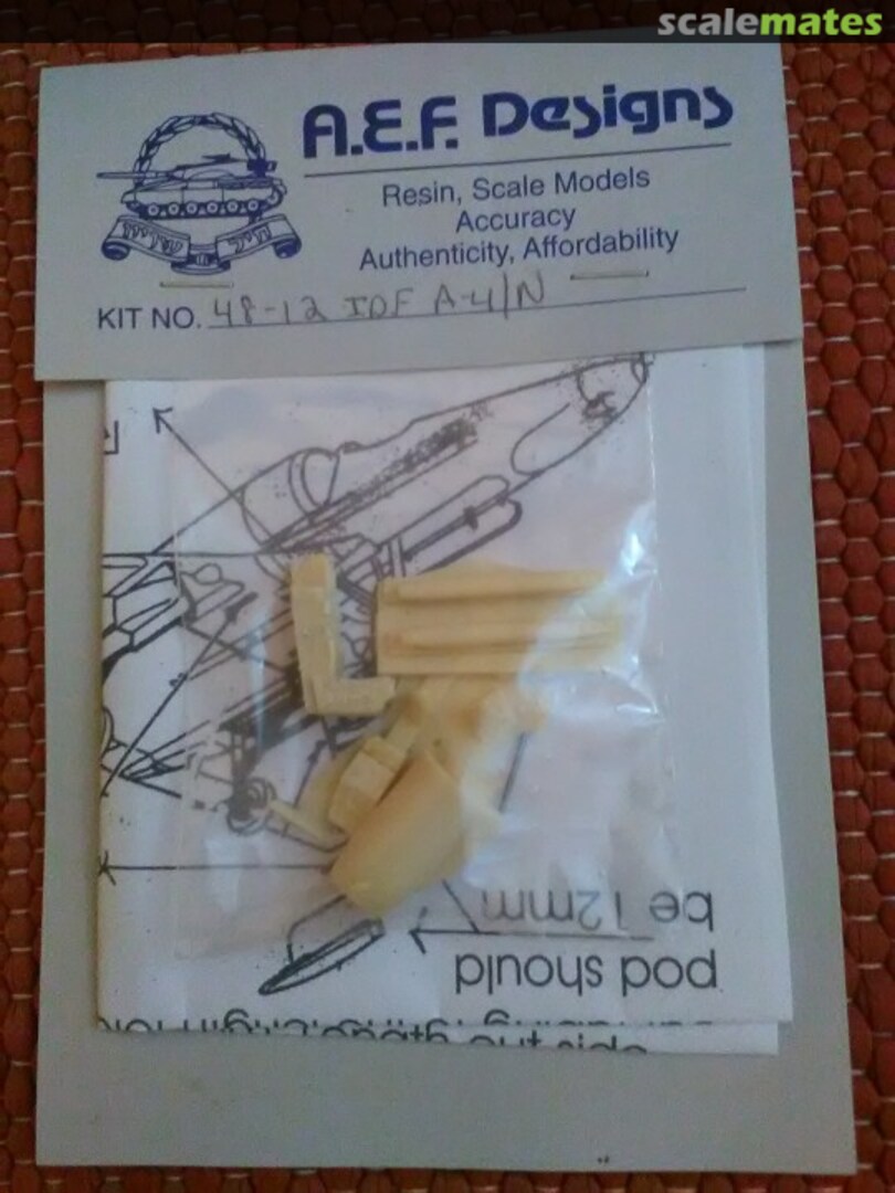 Boxart A-4 N Skyhawk 48-12 A.E.F. Designs Boxart A-4 N Skyhawk 48-12 A.E.F. Designs