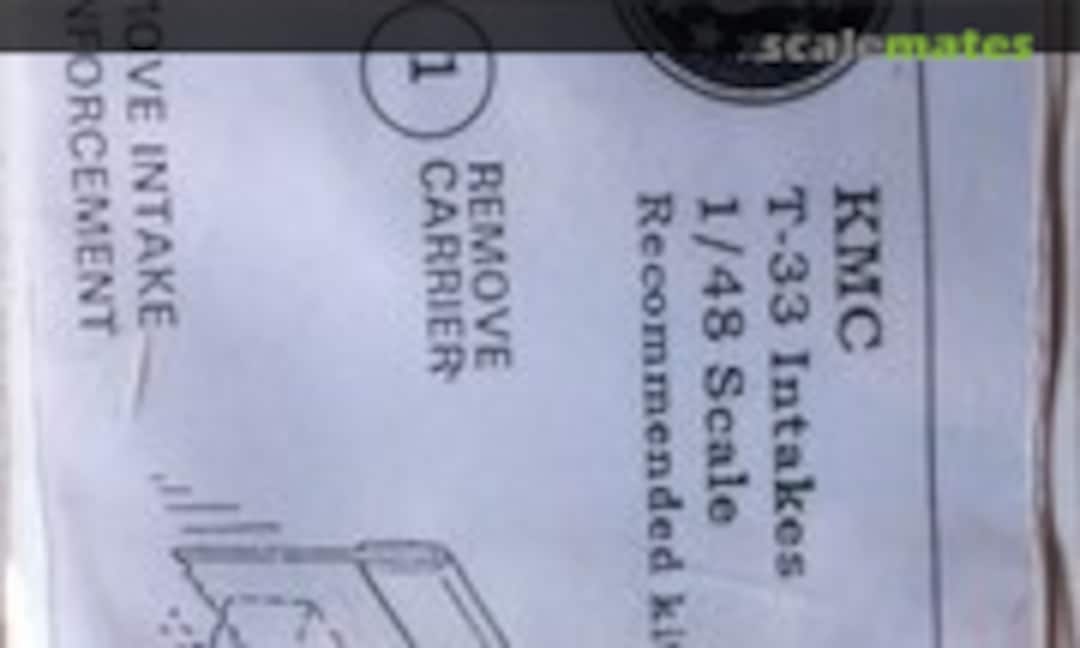 1:48 T-33 Shooting Star Jet Intakes (KMC 48-5044) 48-5044