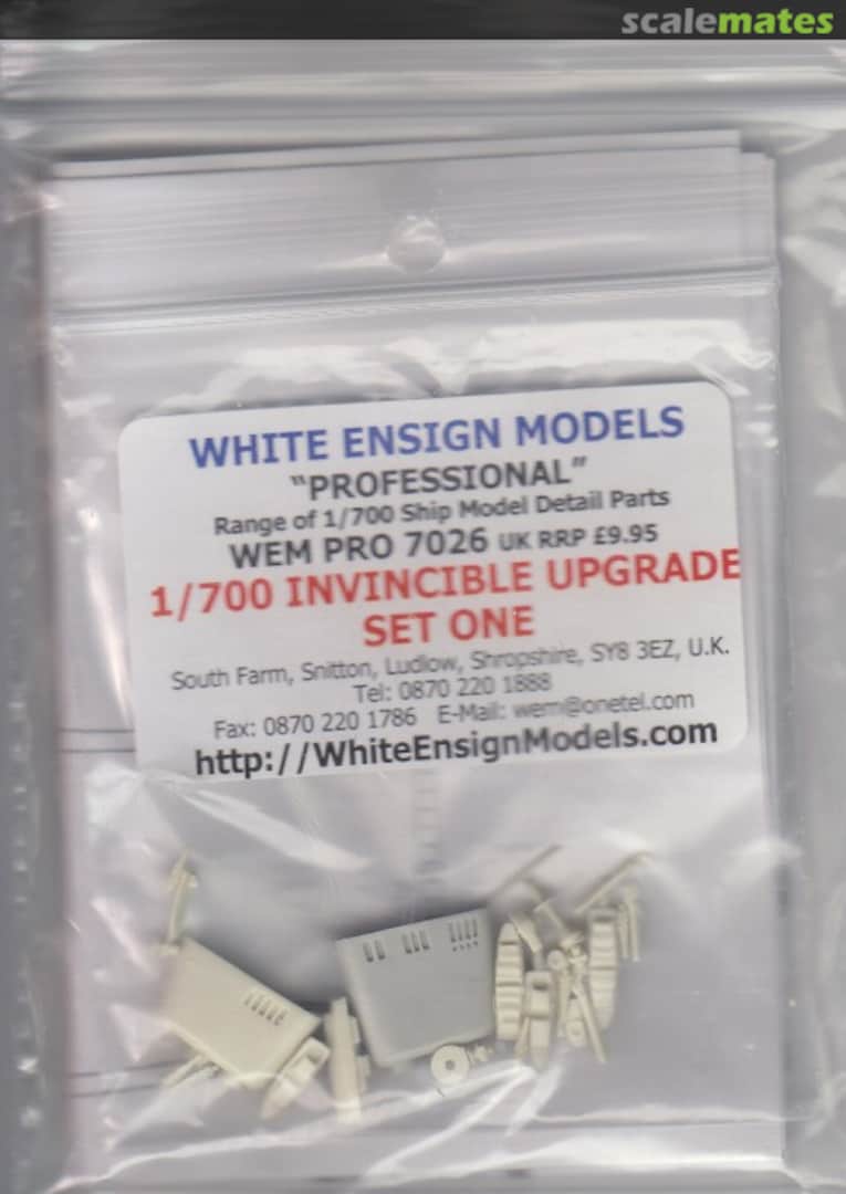 Boxart Invincible Upgrade Set One PRO 7026 White Ensign Models Boxart Invincible Upgrade Set One PRO 7026 White Ensign Models