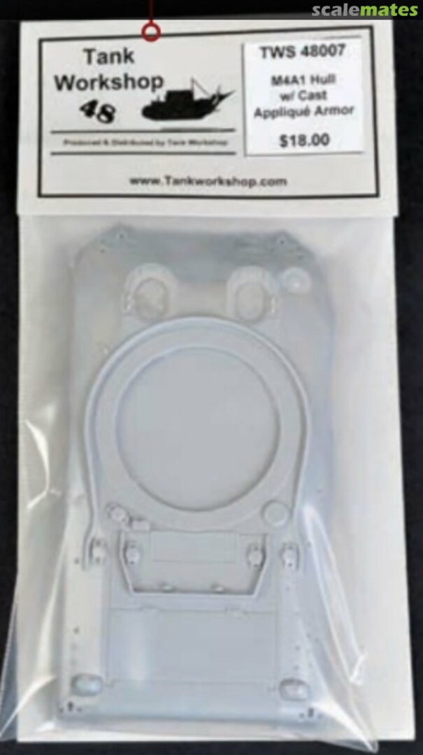 Boxart M4A1 Hull With Cast Applique Armor TWS 48007 Tank Workshop Boxart M4A1 Hull With Cast Applique Armor TWS 48007 Tank Workshop