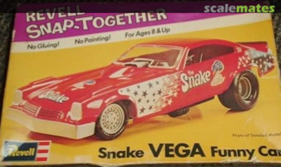 Boxart Snake Vega Funny Car H-1115 Revell Boxart Snake Vega Funny Car H-1115 Revell