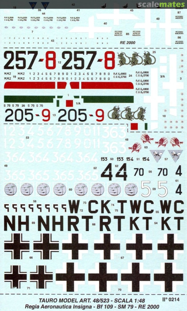 Boxart Regia Aeronautica Insegne di Reparto 48/523 Tauro Model Boxart Regia Aeronautica Insegne di Reparto 48/523 Tauro Model