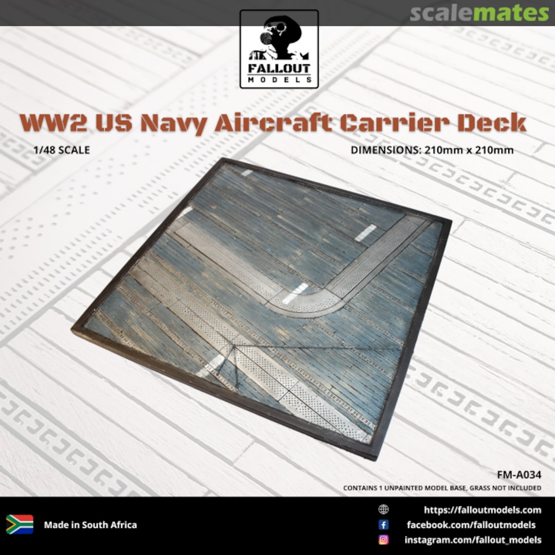 Boxart WW2 US Navy Aircraft Carrier Deck FM-A034 Fallout Models Boxart WW2 US Navy Aircraft Carrier Deck FM-A034 Fallout Models