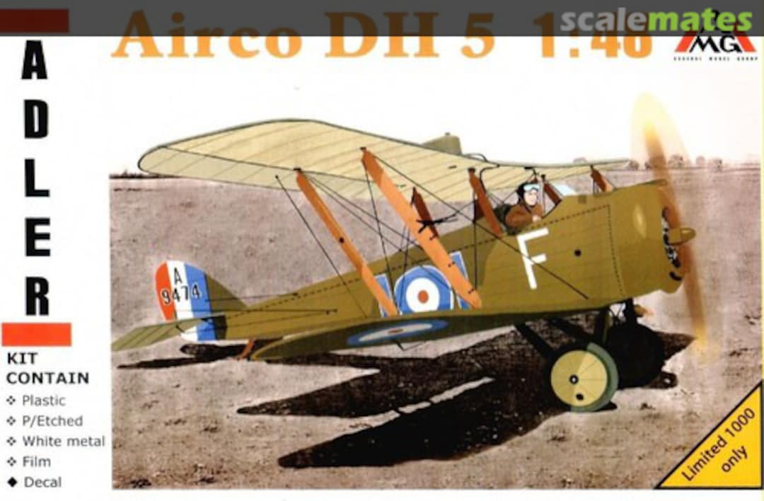 Boxart Airco DH 5 A-48302 AMG Boxart Airco DH 5 A-48302 AMG