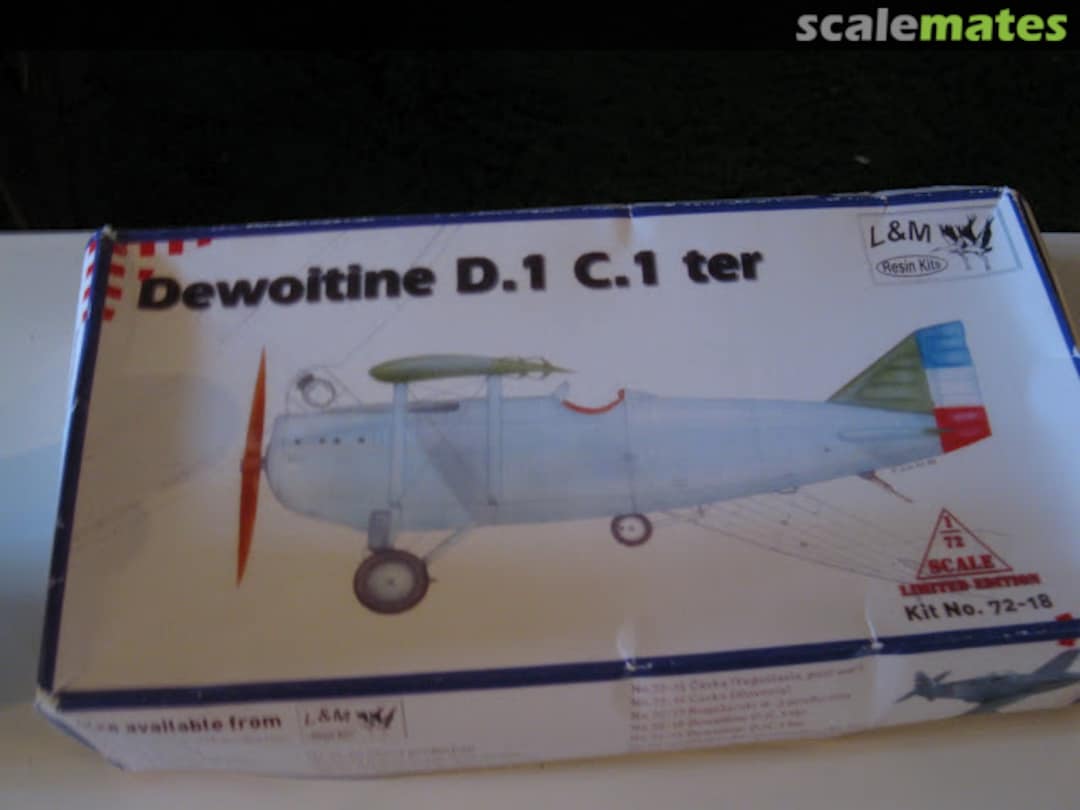 Boxart Dewoitine D.1 C.1 ter 72-18 L&M Resin Kits Boxart Dewoitine D.1 C.1 ter 72-18 L&M Resin Kits