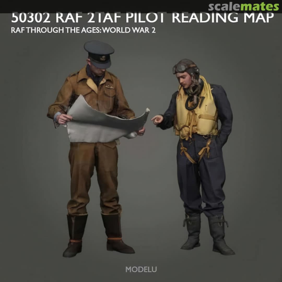 Boxart RAF 2TAF Officer & Pilot Reading Map 50302-072 Modelu Boxart RAF 2TAF Officer & Pilot Reading Map 50302-072 Modelu