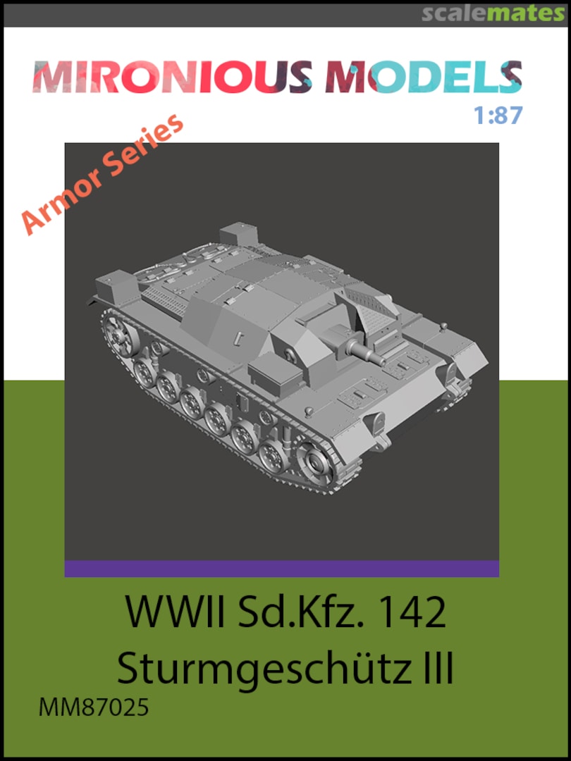 Boxart WWII Sd.Kfz. 142 Sturmgeschütz III MM87025 Mironious Models Boxart WWII Sd.Kfz. 142 Sturmgeschütz III MM87025 Mironious Models