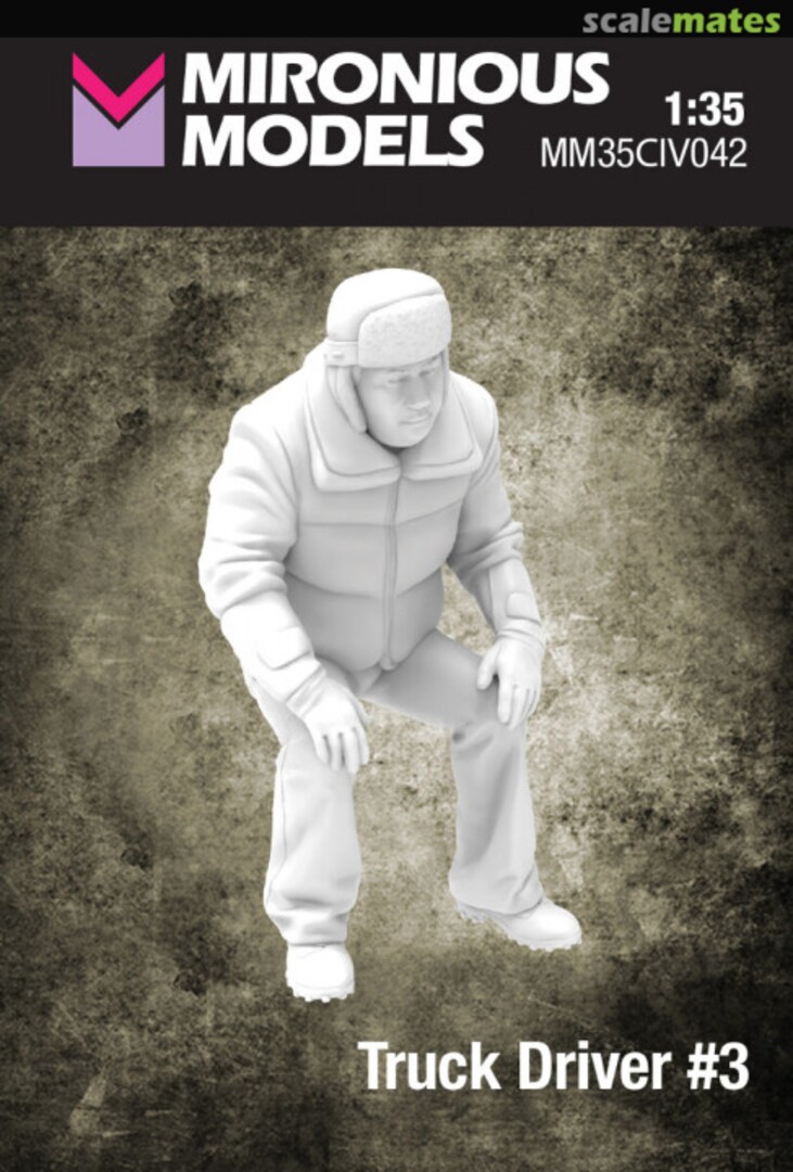 Boxart Truck Driver No.3 (1 Figure / 3D-Printed) MM35CIV042 Mironious Models