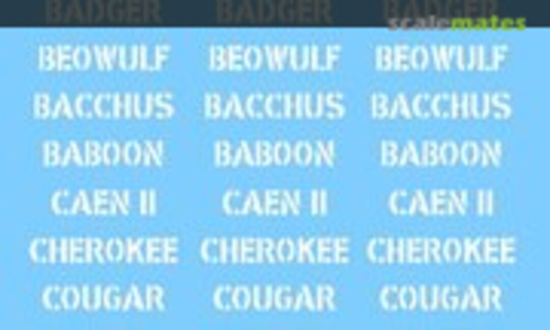 1:35 Canadians in Korea vehicle names (Archer AR35170) AR35170