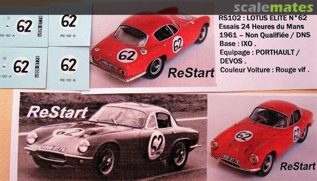 Boxart Lotus Elite Basis IXO RS102 ReStart