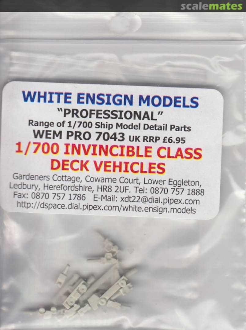 Boxart Invincible Class Deck Vehicles PRO 7043 White Ensign Models Boxart Invincible Class Deck Vehicles PRO 7043 White Ensign Models