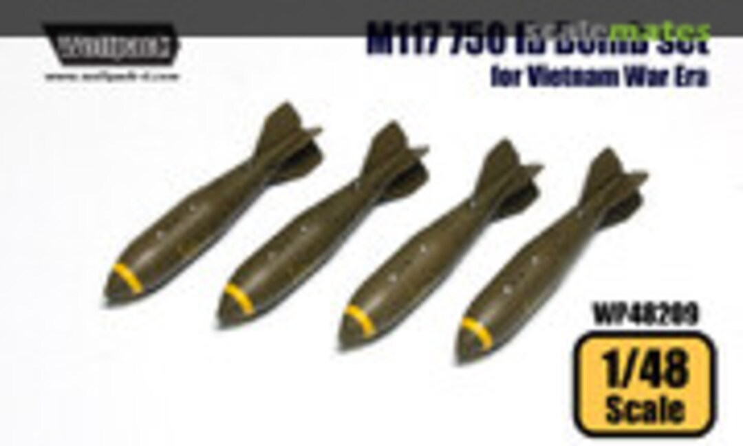 1:48 M117 750 lb Bomb Set (Wolfpack WP48209) WP48209