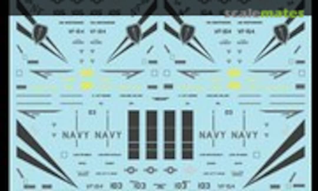 1:144 Grumman F-14A Tomcat VF-154 Black Knights `low viz. history` (MYK Design A-147) A-147