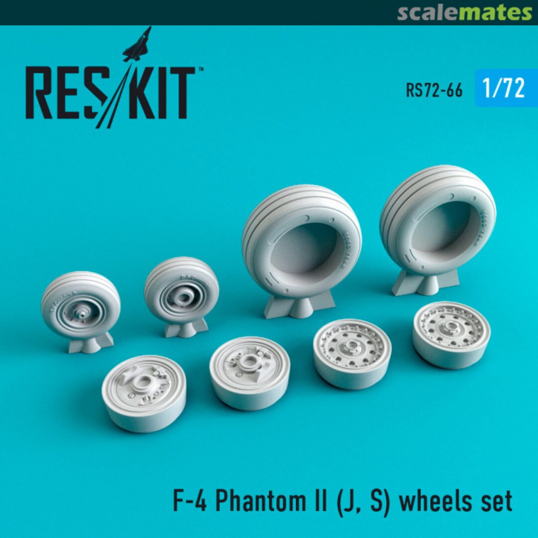 Boxart F-4 Phantom II (J, S) Wheels Set RS72-0066 ResKit Boxart F-4 Phantom II (J, S) Wheels Set RS72-0066 ResKit