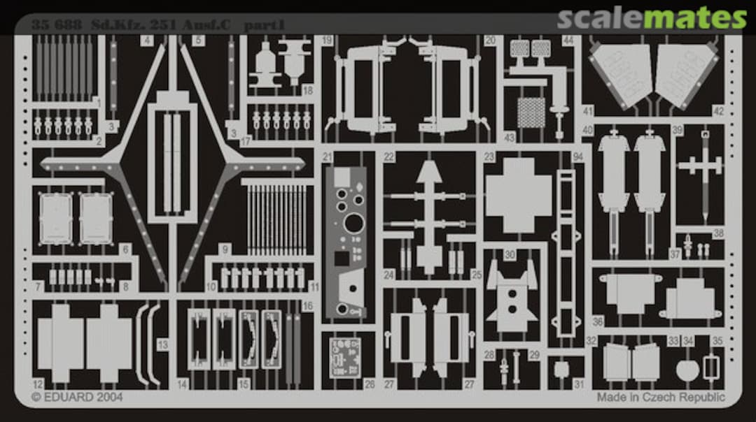 Boxart Sd.Kfz.251/1 Ausf.C 35688 Eduard Boxart Sd.Kfz.251/1 Ausf.C 35688 Eduard