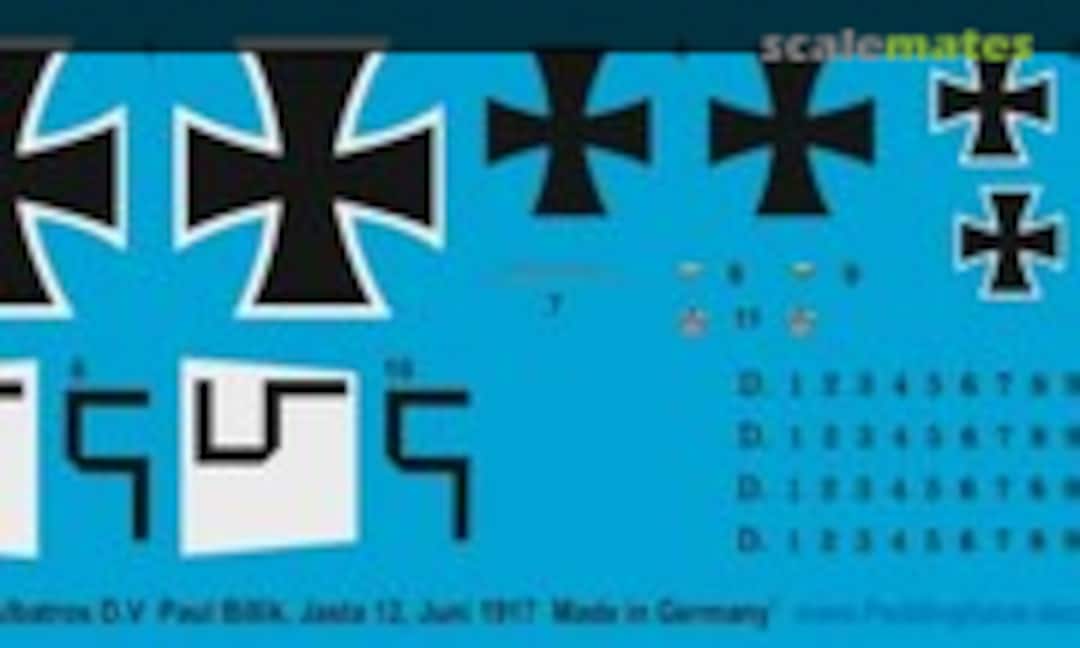 1:72 Albatros D.V Paul Billik, Jasta 12, Frankreich, Juni 1917 (Peddinghaus-Decals 72 3657)