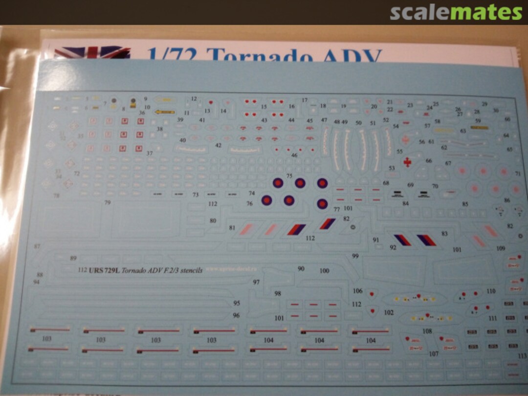 Contents Tornado ADV (F.3) low/high-viz stencils URS729L UpRise Decal Contents Tornado ADV (F.3) low/high-viz stencils URS729L UpRise Decal