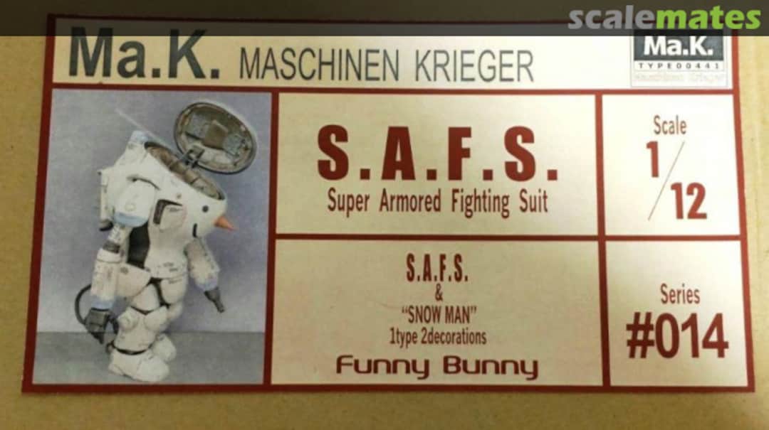 Boxart S.A.F.S. Super Armored Fighting Suit Series #014 Garage Kit Boxart S.A.F.S. Super Armored Fighting Suit Series #014 Garage Kit