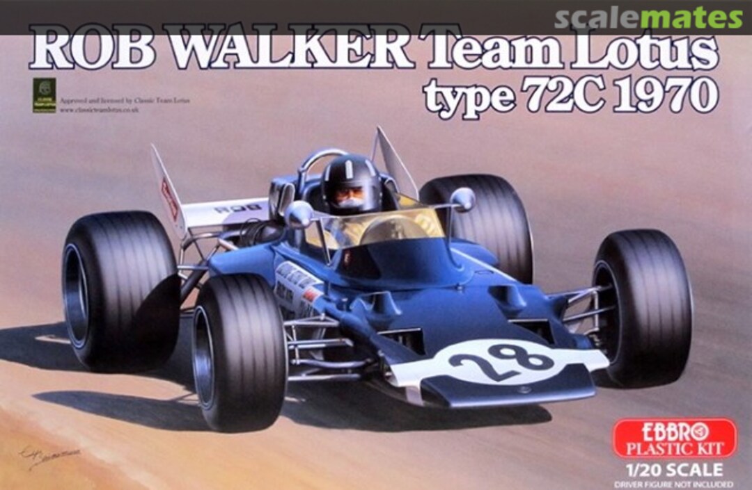 Boxart Lotus Type72C Rob Walker Team Lotus 20002 Ebbro