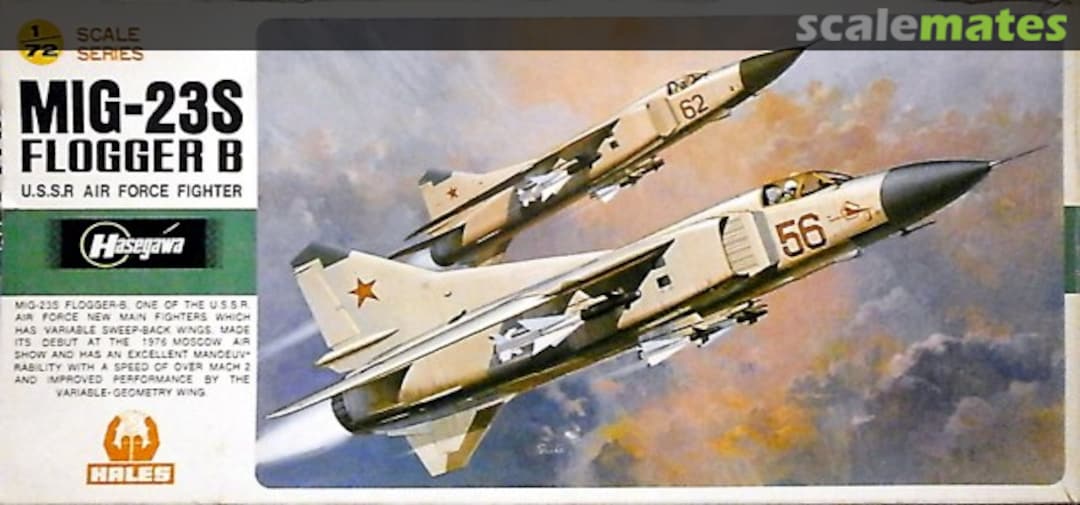 Boxart Mig-23S Flogger B JS-136 Hasegawa/Hales Boxart Mig-23S Flogger B JS-136 Hasegawa/Hales