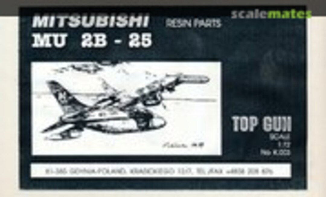 1:72 Mitsubishi MU 2B - 25 (Top Gun Model K.003) K.003
