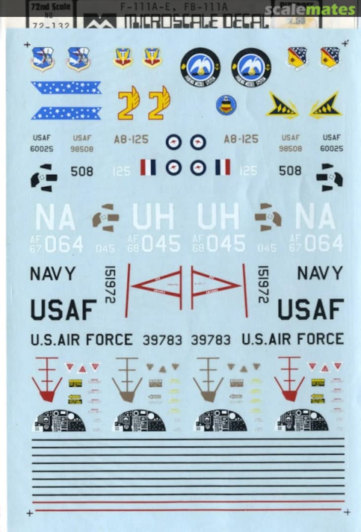 Boxart F-111A-E, FB-111A 72-132 Microscale Boxart F-111A-E, FB-111A 72-132 Microscale