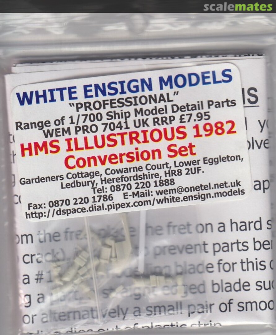 Boxart HMS Illustrious 1982 Conversion Set PRO 7041 White Ensign Models Boxart HMS Illustrious 1982 Conversion Set PRO 7041 White Ensign Models