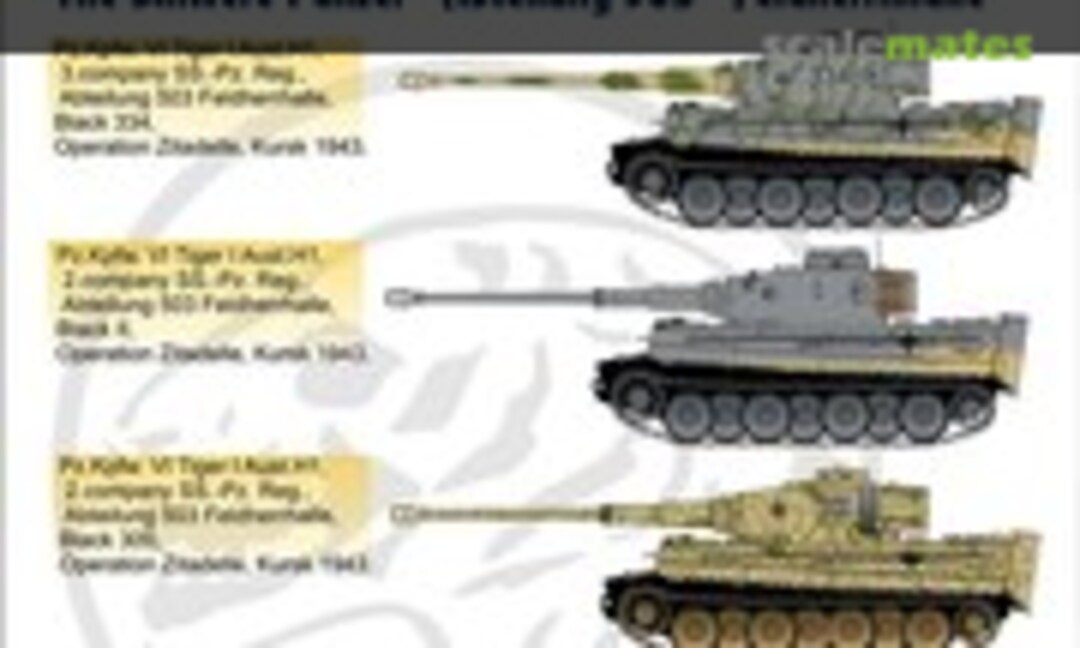 1:72 Pz.Kpfw.VI Tiger I Battle of Kursk pt. 4 (H-Models Decals HMT72008) HMT72008