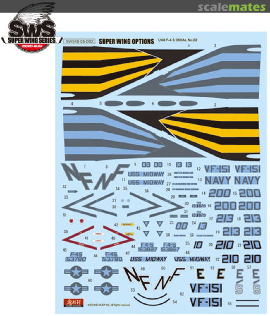 Boxart F-4S Marking Set 2 SWS48-05-D02 Zoukei-Mura