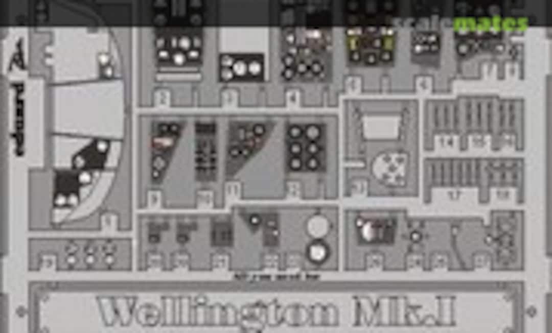 1:48 Wellington Mk.I cockpit interior (Eduard FE369)