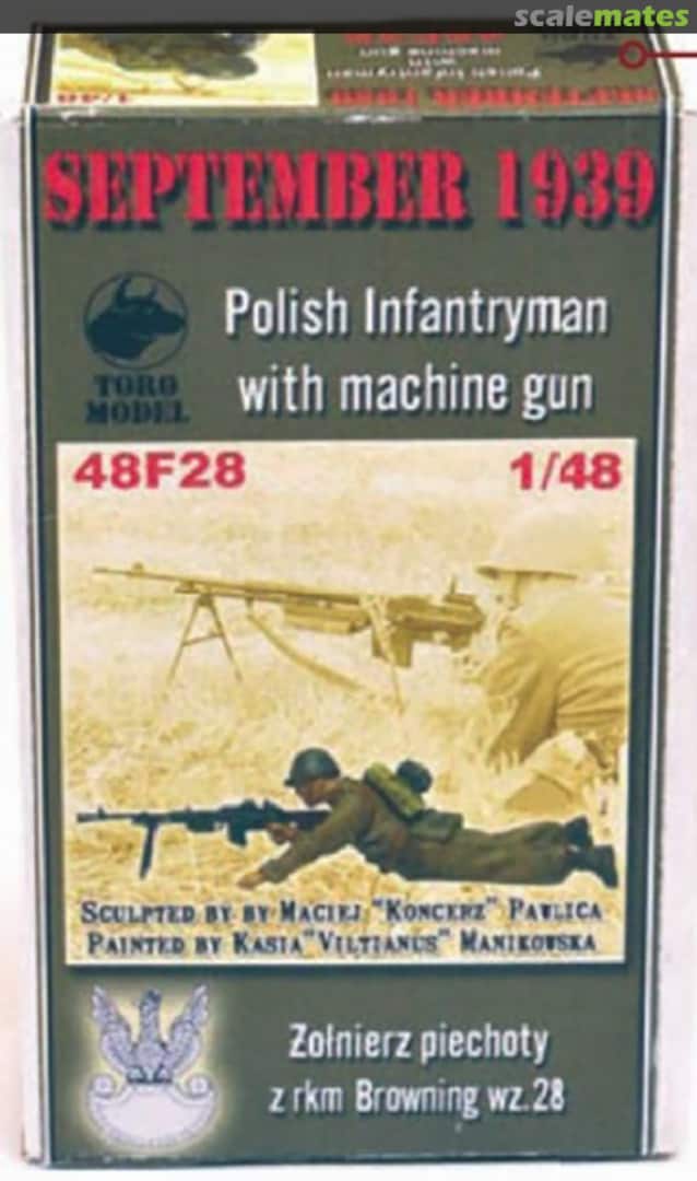 Boxart Polish Infantryman with machine gun 48F28 ToRo Model Boxart Polish Infantryman with machine gun 48F28 ToRo Model