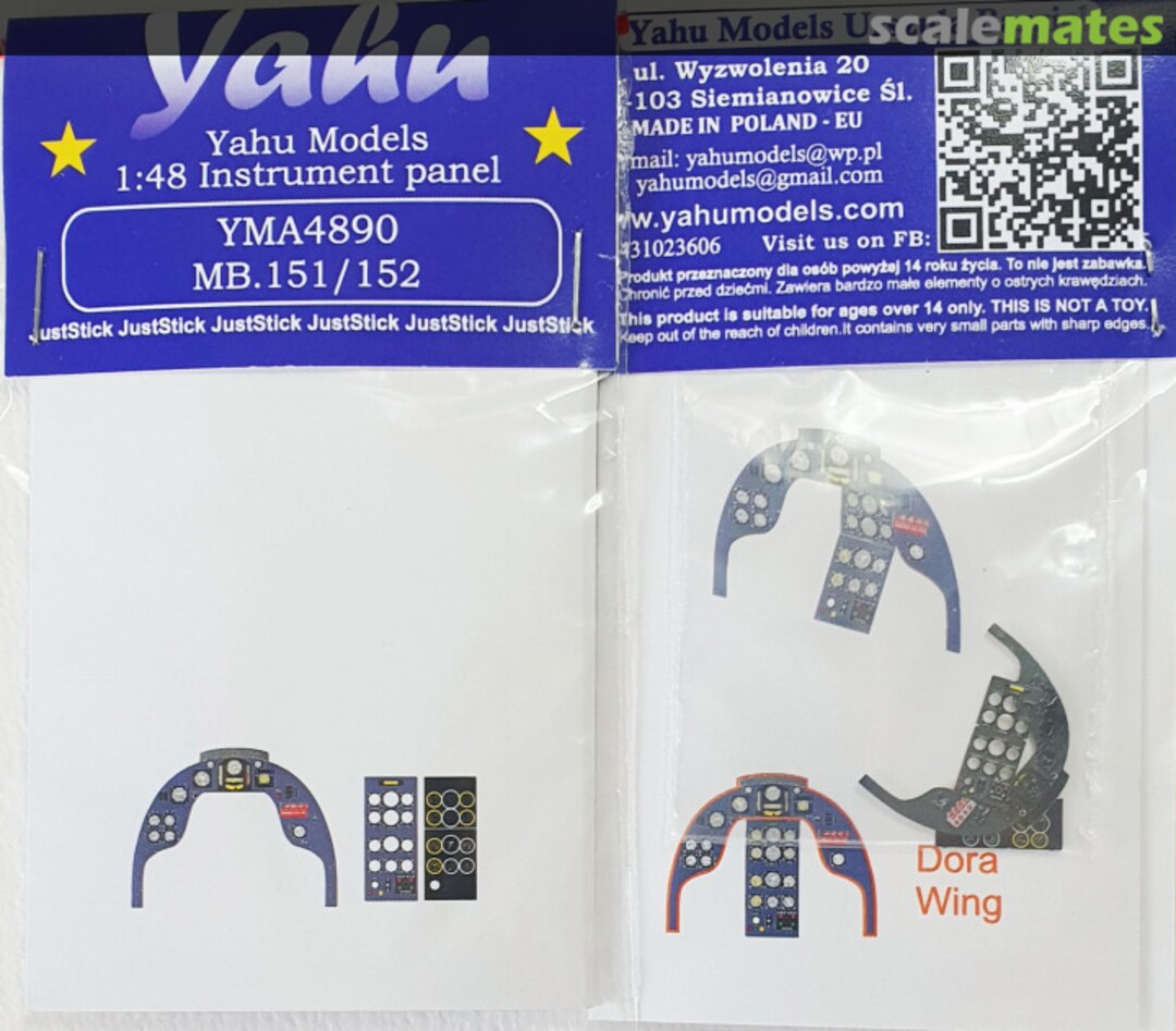 Boxart MB.151/152 Instrument panel YMA4890 Yahu Models Boxart MB.151/152 Instrument panel YMA4890 Yahu Models