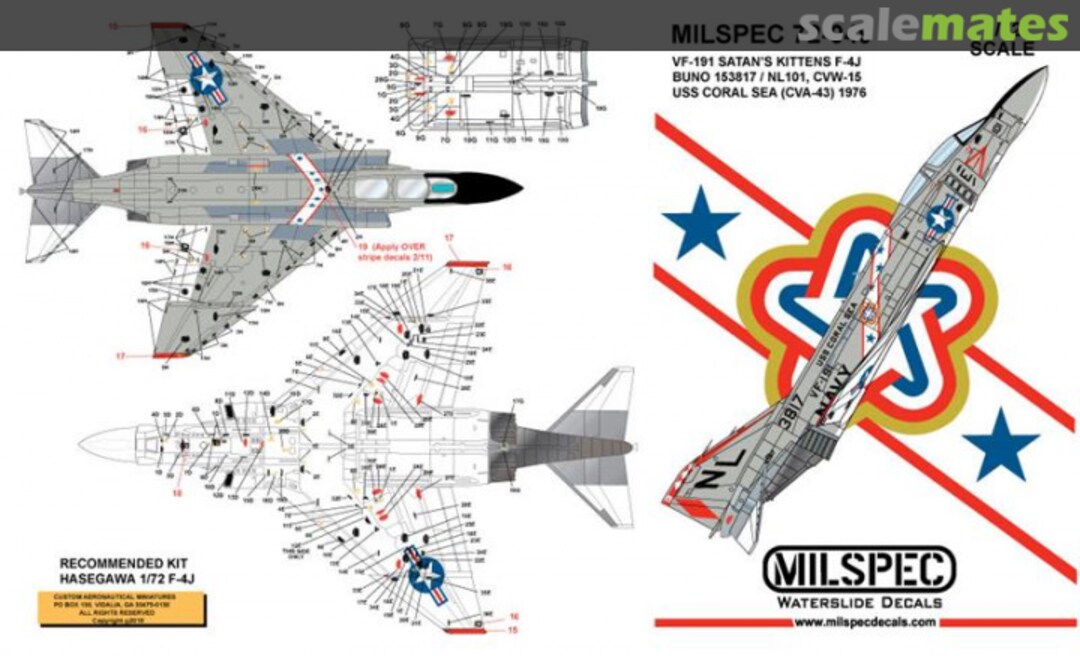 Boxart VF-191 Satan's Kittens - F-4J 72-049 Milspec Boxart VF-191 Satan's Kittens - F-4J 72-049 Milspec