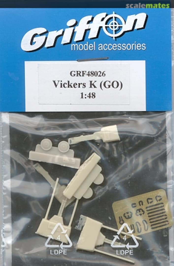 Boxart Vickers K (GO) GRF48026 Griffon Model Accessories