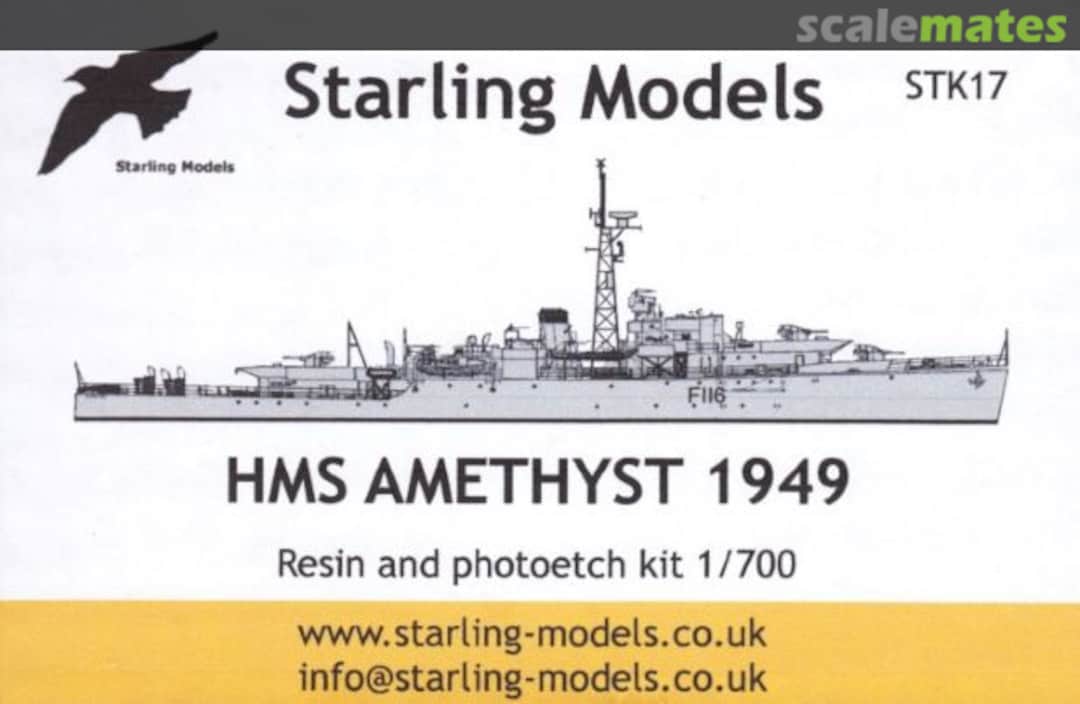 Boxart HMS Amethyst 1949 STK17 Starling Models Boxart HMS Amethyst 1949 STK17 Starling Models