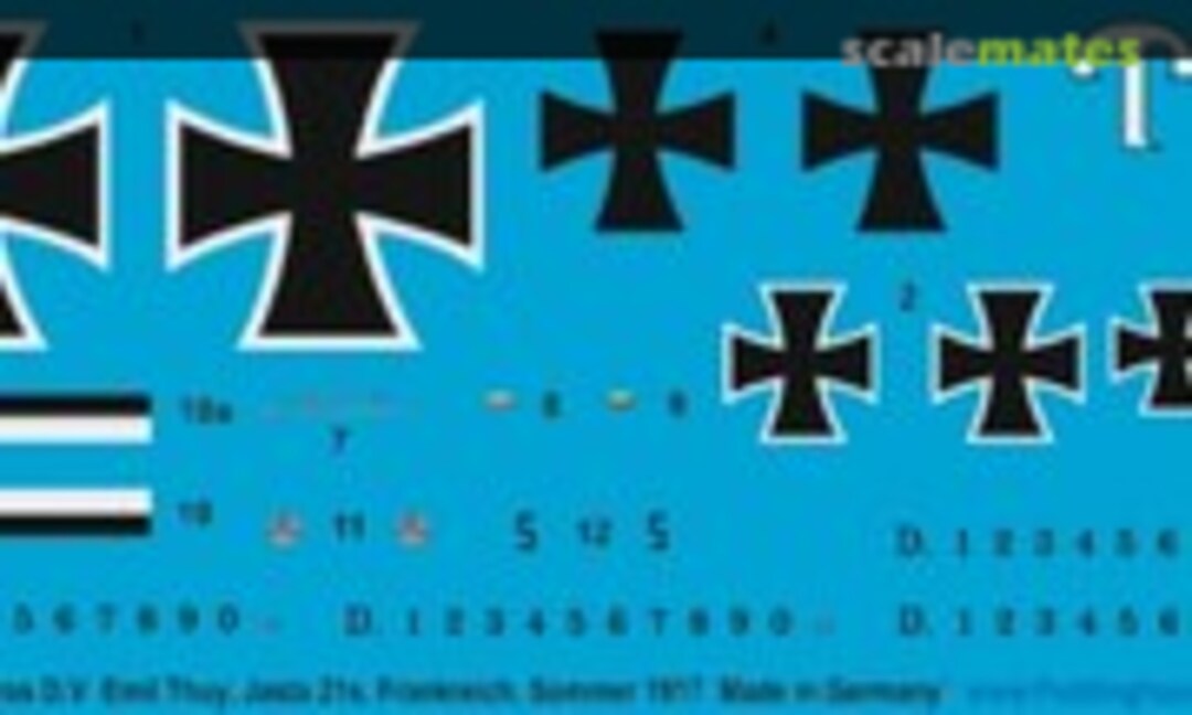 1:72 Albatros D.V Emil Thuy, Jasta 21s, Frankreich, Sommer 1917 (Peddinghaus-Decals 72 3659) 72 3659