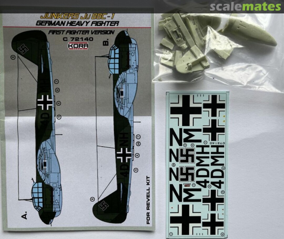 Boxart Junkers Ju 88 C-1 German Heavy Fighter C 72140 Kora Models Boxart Junkers Ju 88 C-1 German Heavy Fighter C 72140 Kora Models